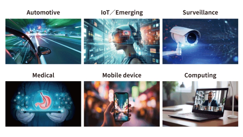 車載や医療、セキュリティ分野のほか、あらゆる領域で活躍
